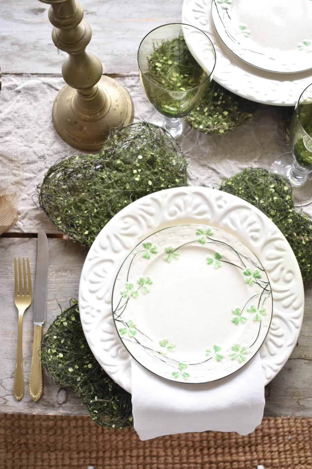 St. Patrick's Day place setting