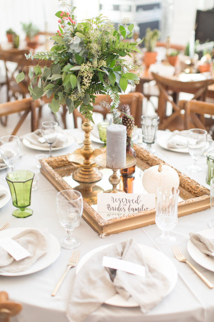 centerpieces for a boho style wedding