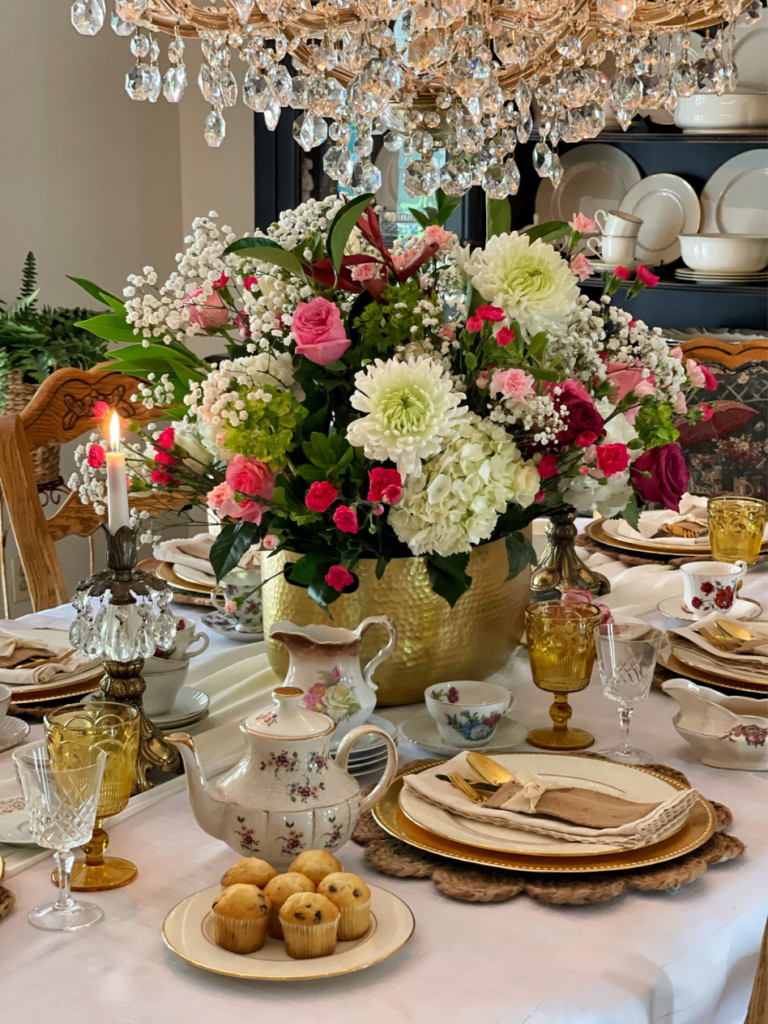 Stacy's Mother's Day Tea Party Tablescape